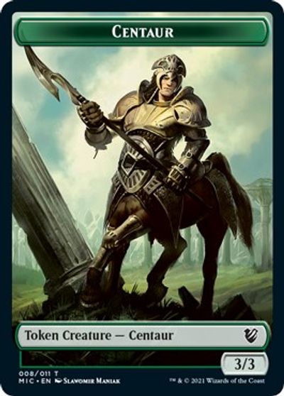 Centaur // Wolf Double-sided Token [Innistrad: Midnight Hunt Commander] | Fandemonia Ltd