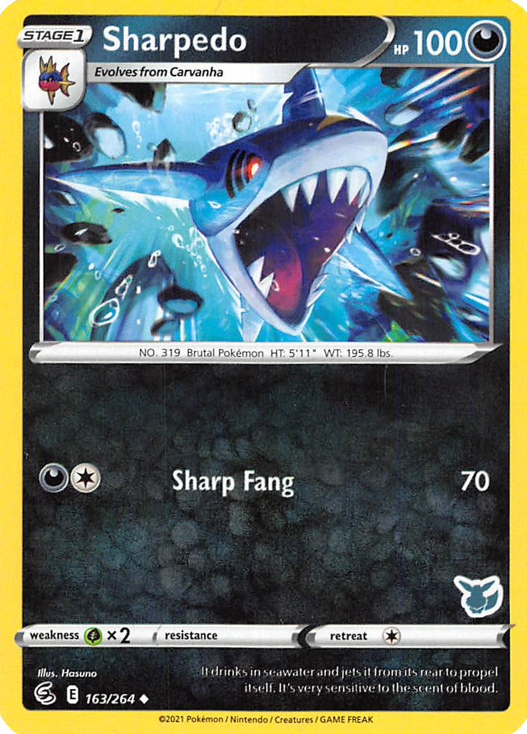 Sharpedo (163/264) (Eevee Deck) [Battle Academy 2022] | Fandemonia Ltd