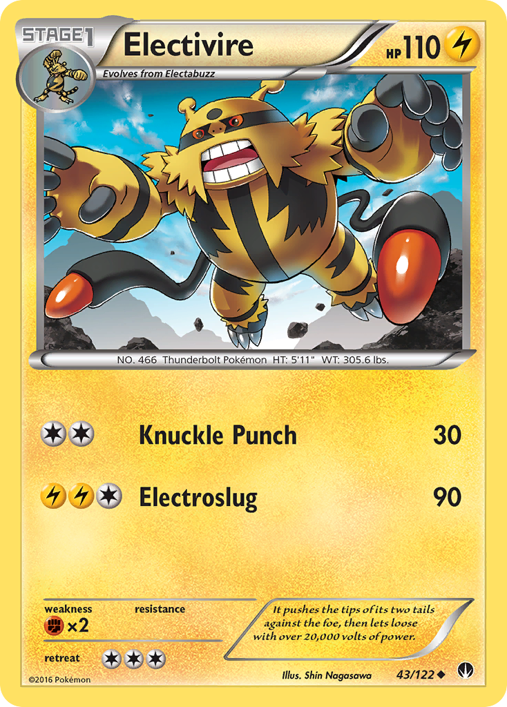 Electivire (43/122) [XY: BREAKpoint] | Fandemonia Ltd