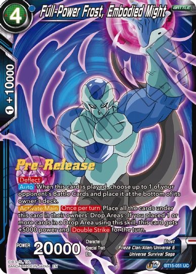 Full-Power Frost, Embodied Might (BT15-051) [Saiyan Showdown Prerelease Promos] | Fandemonia Ltd