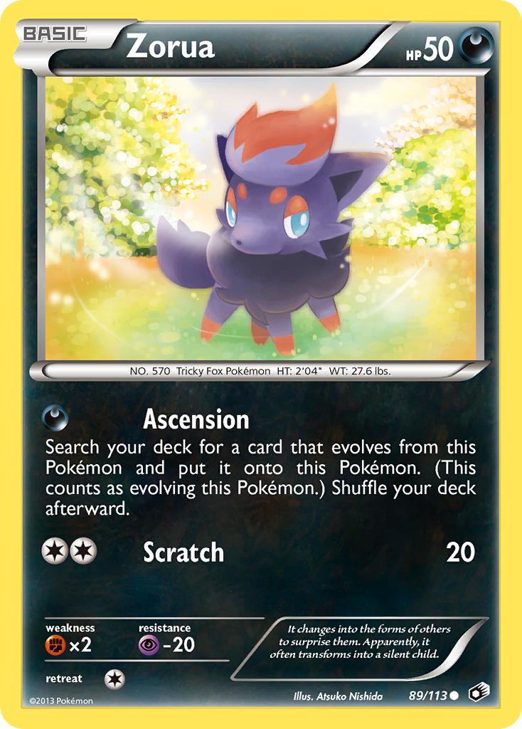 Zorua (89/113) [Black & White: Legendary Treasures] | Fandemonia Ltd