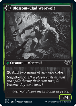 Weaver of Blossoms // Blossom-Clad Werewolf [Innistrad: Double Feature] | Fandemonia Ltd