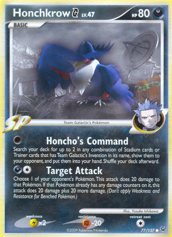 Honchkrow G (77/127) [Platinum: Base Set] | Fandemonia Ltd