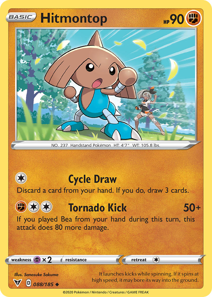 Hitmontop (088/185) [Sword & Shield: Vivid Voltage] | Fandemonia Ltd