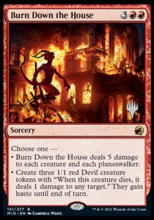 Burn Down the House (Promo Pack) [Innistrad: Midnight Hunt Promos] | Fandemonia Ltd