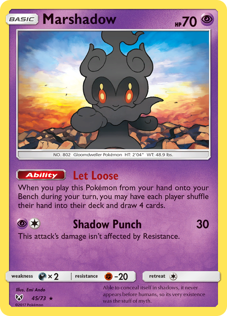 Marshadow (45/73) [Sun & Moon: Shining Legends] | Fandemonia Ltd