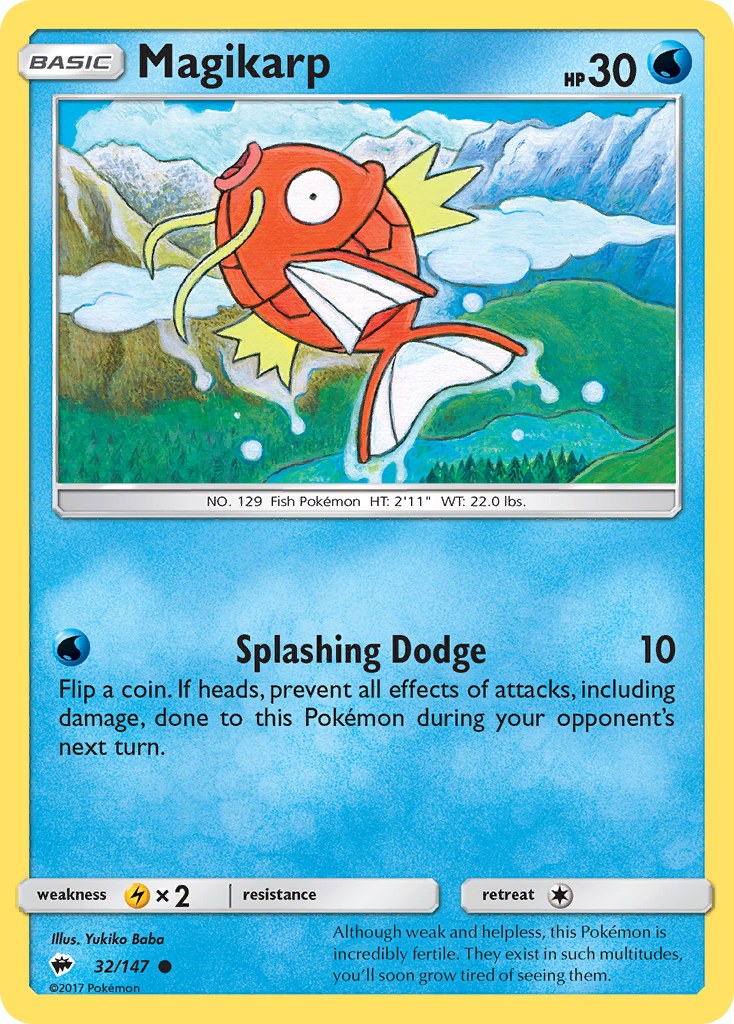 Magikarp (32/147) [Sun & Moon: Burning Shadows] | Fandemonia Ltd