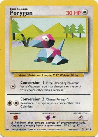 Porygon (39/102) [Base Set Unlimited] | Fandemonia Ltd