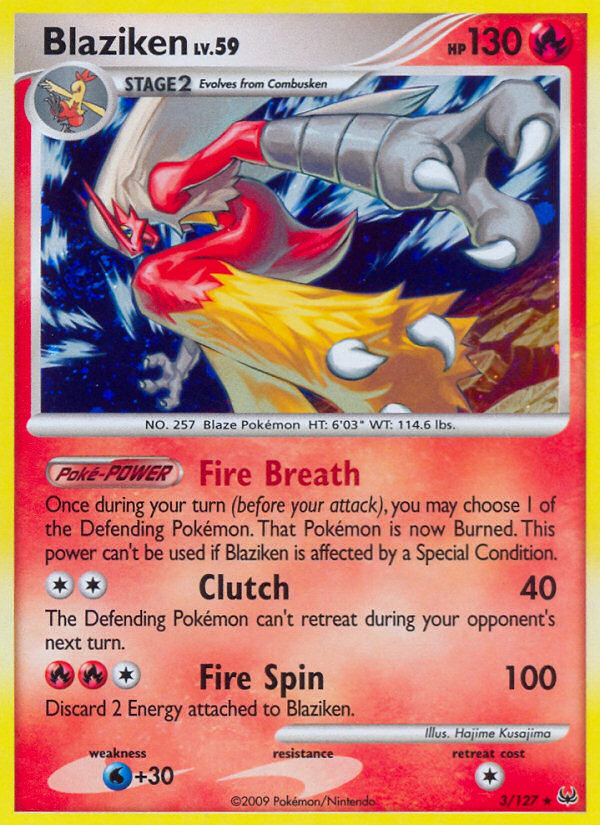 Blaziken (3/127) [Platinum: Base Set] | Fandemonia Ltd