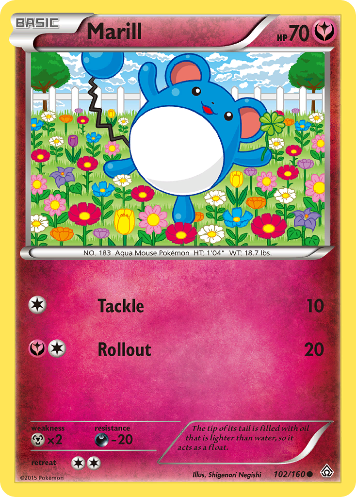 Marill (102/160) [XY: Primal Clash] | Fandemonia Ltd