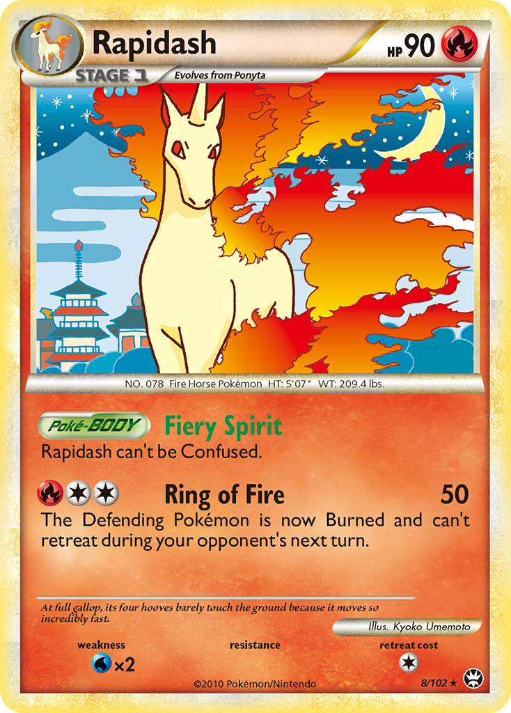 Rapidash (8/102) [HeartGold & SoulSilver: Triumphant] | Fandemonia Ltd