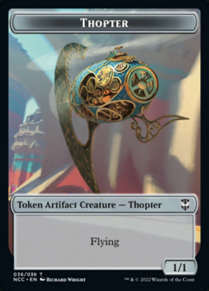 Thopter // Treasure (013) Double-sided Token [Streets of New Capenna Commander Tokens] | Fandemonia Ltd