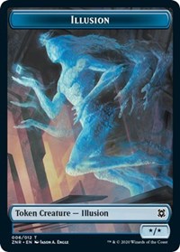 Illusion // Plant Double-sided Token [Zendikar Rising Tokens] | Fandemonia Ltd