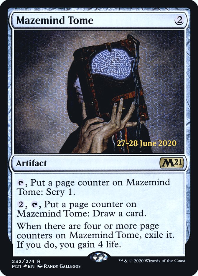 Mazemind Tome  [Core Set 2021 Prerelease Promos] | Fandemonia Ltd