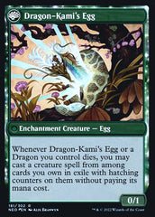 The Dragon-Kami Reborn // Dragon-Kami's Egg [Kamigawa: Neon Dynasty Prerelease Promos] | Fandemonia Ltd