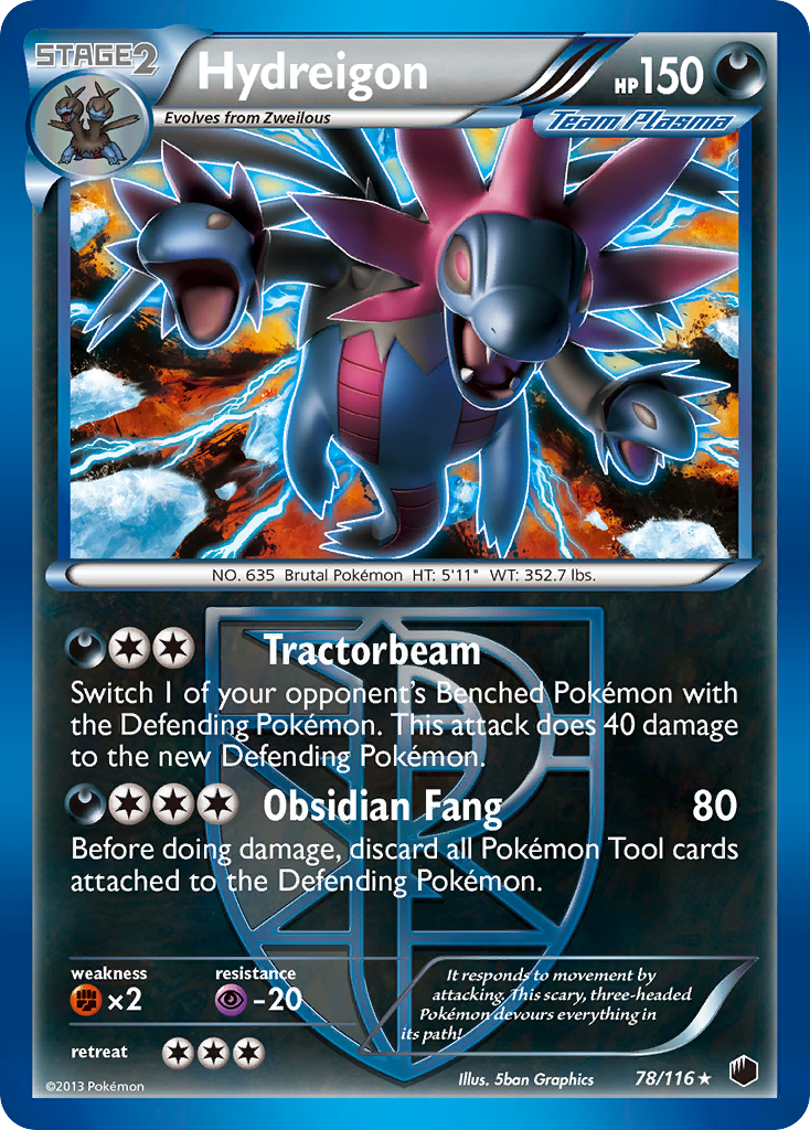 Hydreigon (78/116) [Black & White: Plasma Freeze] | Fandemonia Ltd