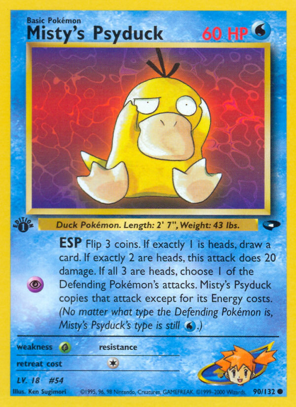 Misty's Psyduck (90/132) [Gym Challenge 1st Edition] | Fandemonia Ltd