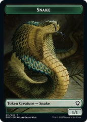 Human // Snake Double-sided Token [Dominaria United Commander Tokens] | Fandemonia Ltd