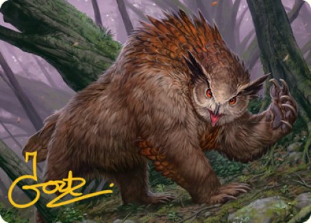 Owlbear Art Card (Gold-Stamped Signature) [Dungeons & Dragons: Adventures in the Forgotten Realms Art Series] | Fandemonia Ltd