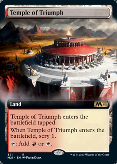 Temple of Triumph (Extended Art) [Core Set 2021] | Fandemonia Ltd