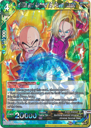 Krillin and Android 18, Power Couple (DB1-093) [Dragon Brawl] | Fandemonia Ltd