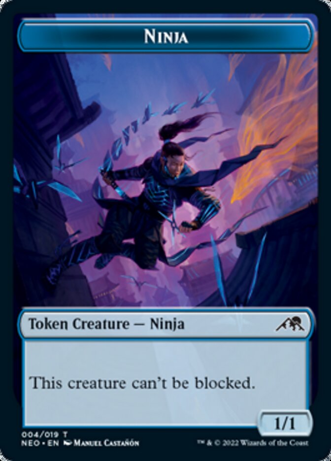 Ninja Token [Kamigawa: Neon Dynasty Tokens] | Fandemonia Ltd