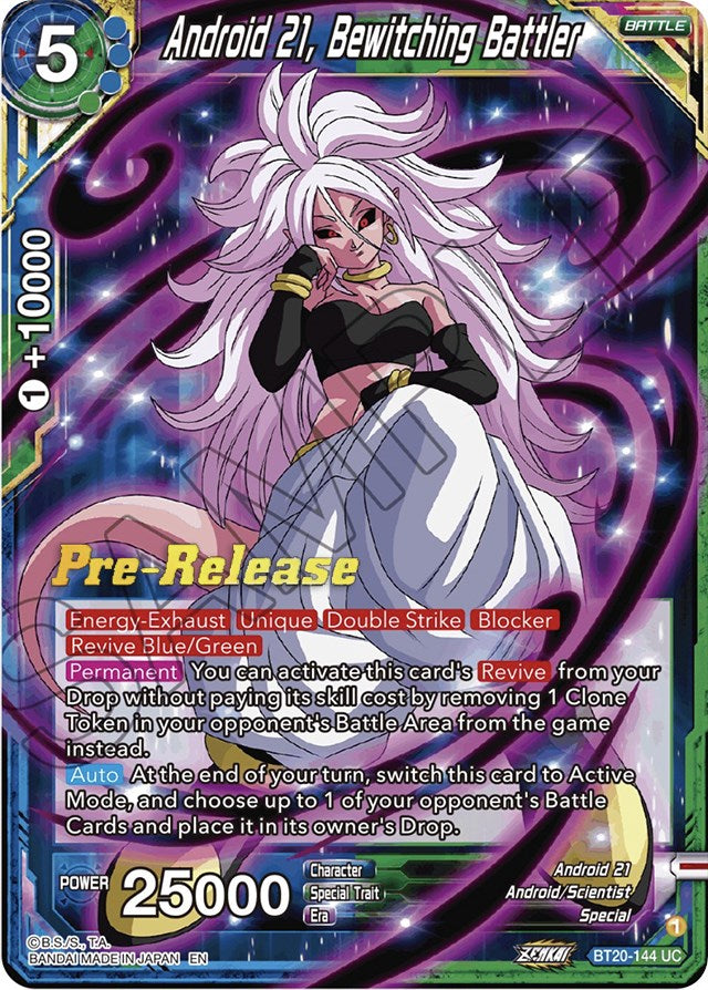 Android 21, Bewitching Battler (BT20-144) [Power Absorbed Prerelease Promos] | Fandemonia Ltd