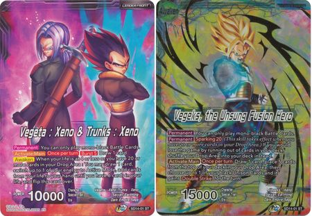 Vegeta: Xeno & Trunks Xeno // Vegeks, the Unsung Fusion Hero (Starter Deck Exclusive) (SD14-01) [Rise of the Unison Warrior] | Fandemonia Ltd