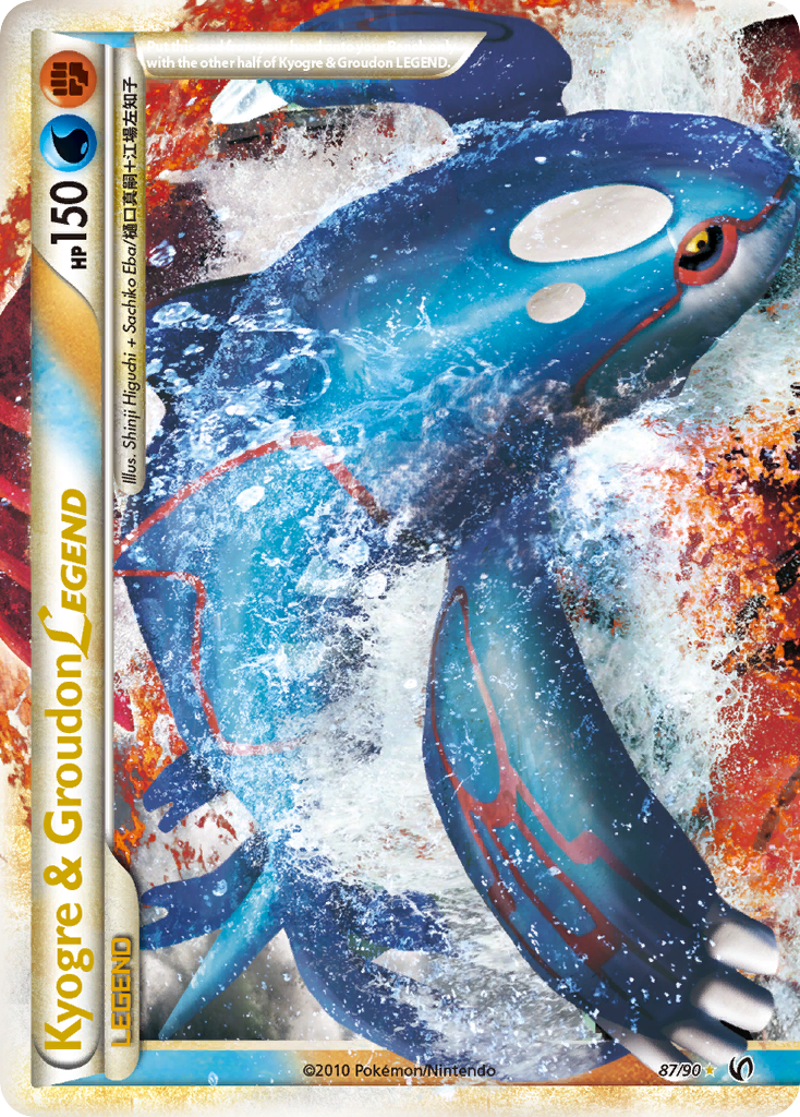 Kyogre & Groudon LEGEND (87/90) [HeartGold & SoulSilver: Undaunted] | Fandemonia Ltd