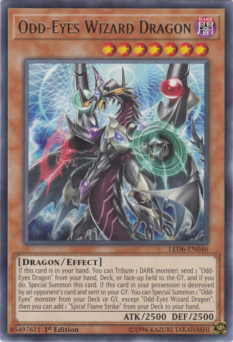 Odd-Eyes Wizard Dragon [LED6-EN046] Rare | Fandemonia Ltd