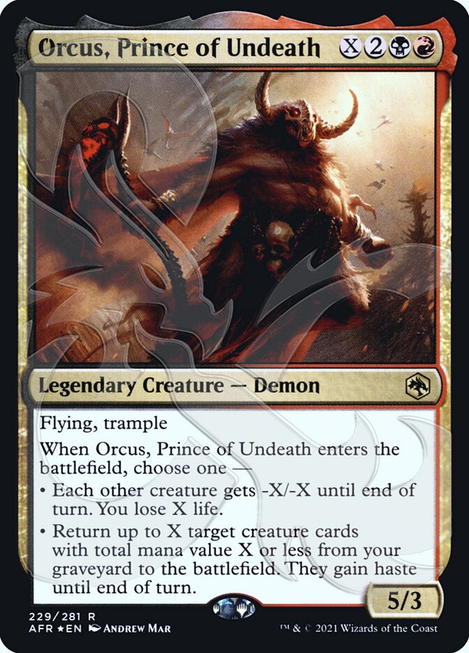 Orcus, Prince of Undeath (Ampersand Promo) [Dungeons & Dragons: Adventures in the Forgotten Realms Promos] | Fandemonia Ltd