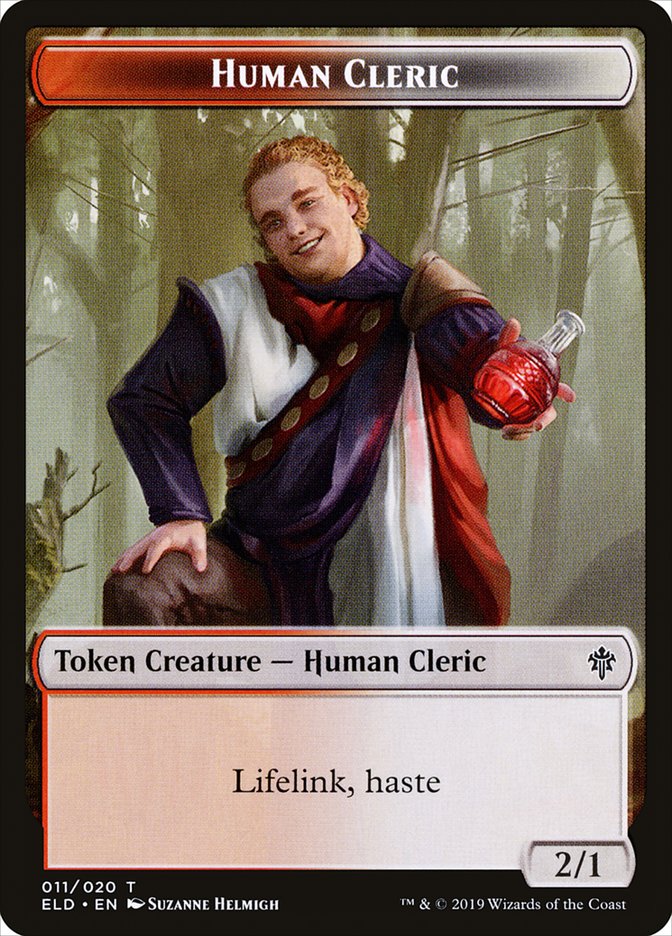 Human Cleric [Throne of Eldraine Tokens] | Fandemonia Ltd