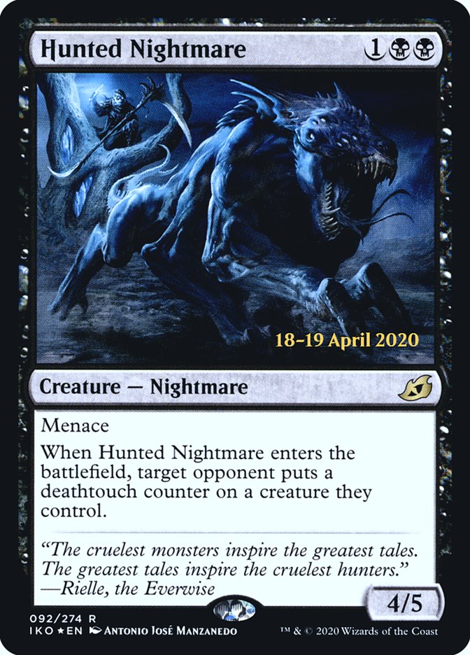 Hunted Nightmare  [Ikoria: Lair of Behemoths Prerelease Promos] | Fandemonia Ltd