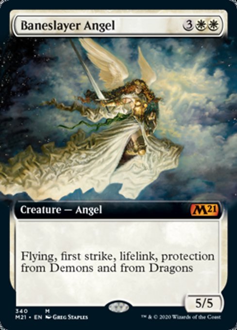 Baneslayer Angel (Extended Art) [Core Set 2021] | Fandemonia Ltd