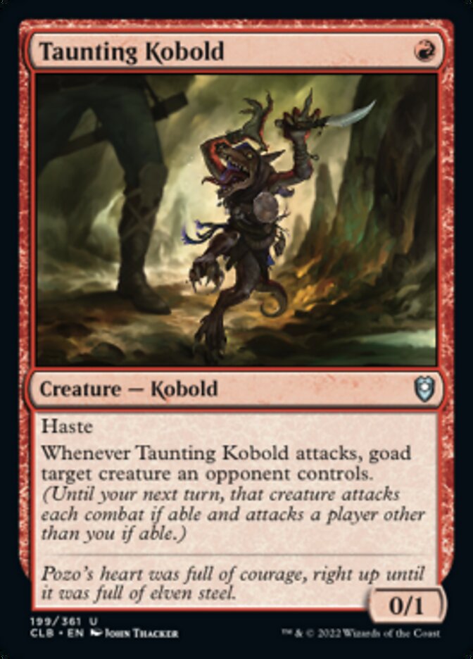 Taunting Kobold [Commander Legends: Battle for Baldur's Gate] | Fandemonia Ltd