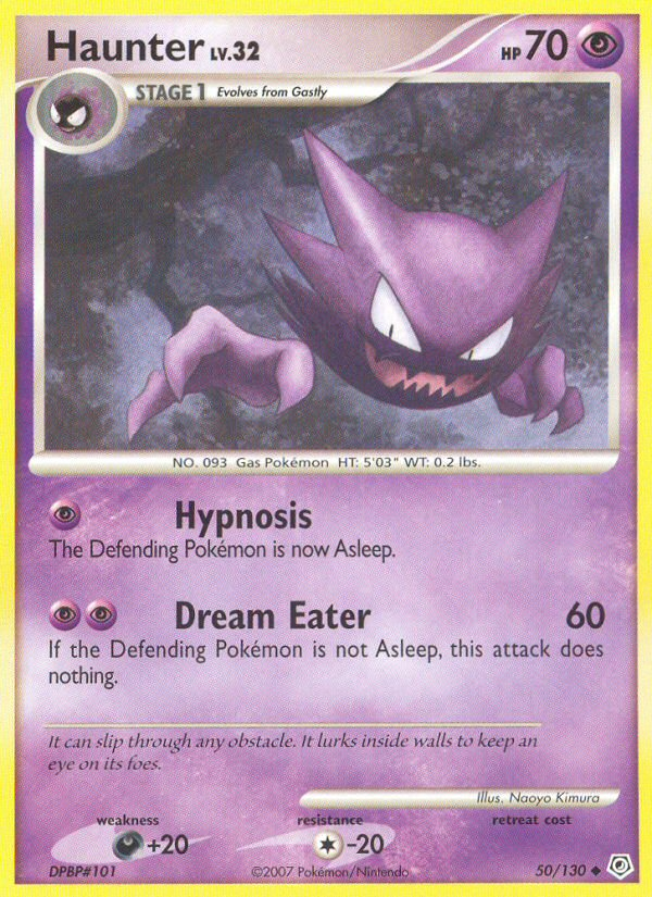 Haunter (50/130) [Diamond & Pearl: Base Set] | Fandemonia Ltd