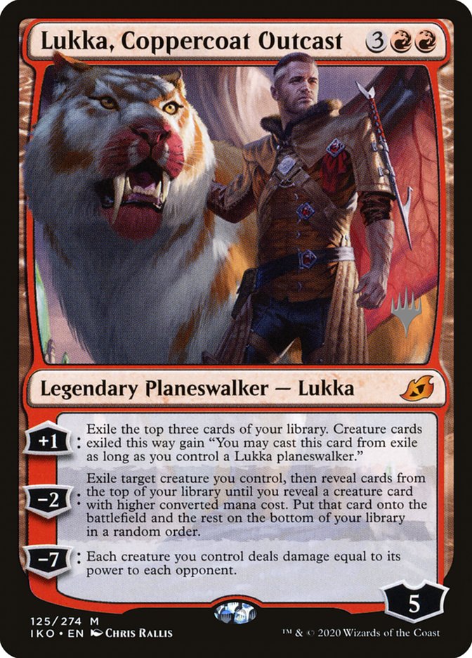 Lukka, Coppercoat Outcast (Promo Pack) [Ikoria: Lair of Behemoths Promos] | Fandemonia Ltd