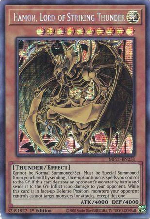 Hamon, Lord of Striking Thunder [MP21-EN253] Prismatic Secret Rare | Fandemonia Ltd