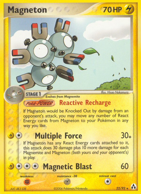 Magneton (22/92) [EX: Legend Maker] | Fandemonia Ltd