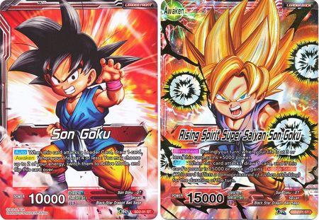 Son Goku // Rising Spirit Super Saiyan Son Goku (Starter Deck - The Extreme Evolution) (SD2-01) [Cross Worlds] | Fandemonia Ltd