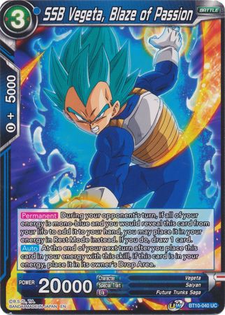 SSB Vegeta, Blaze of Passion [BT10-040] | Fandemonia Ltd