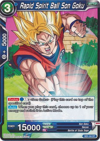 Rapid Spirit Ball Son Goku (Starter Deck - The Awakening) [SD1-04] | Fandemonia Ltd