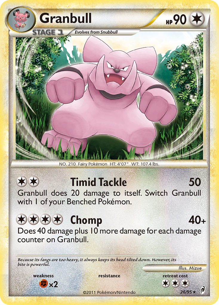 Granbull (26/95) [HeartGold & SoulSilver: Call of Legends] | Fandemonia Ltd