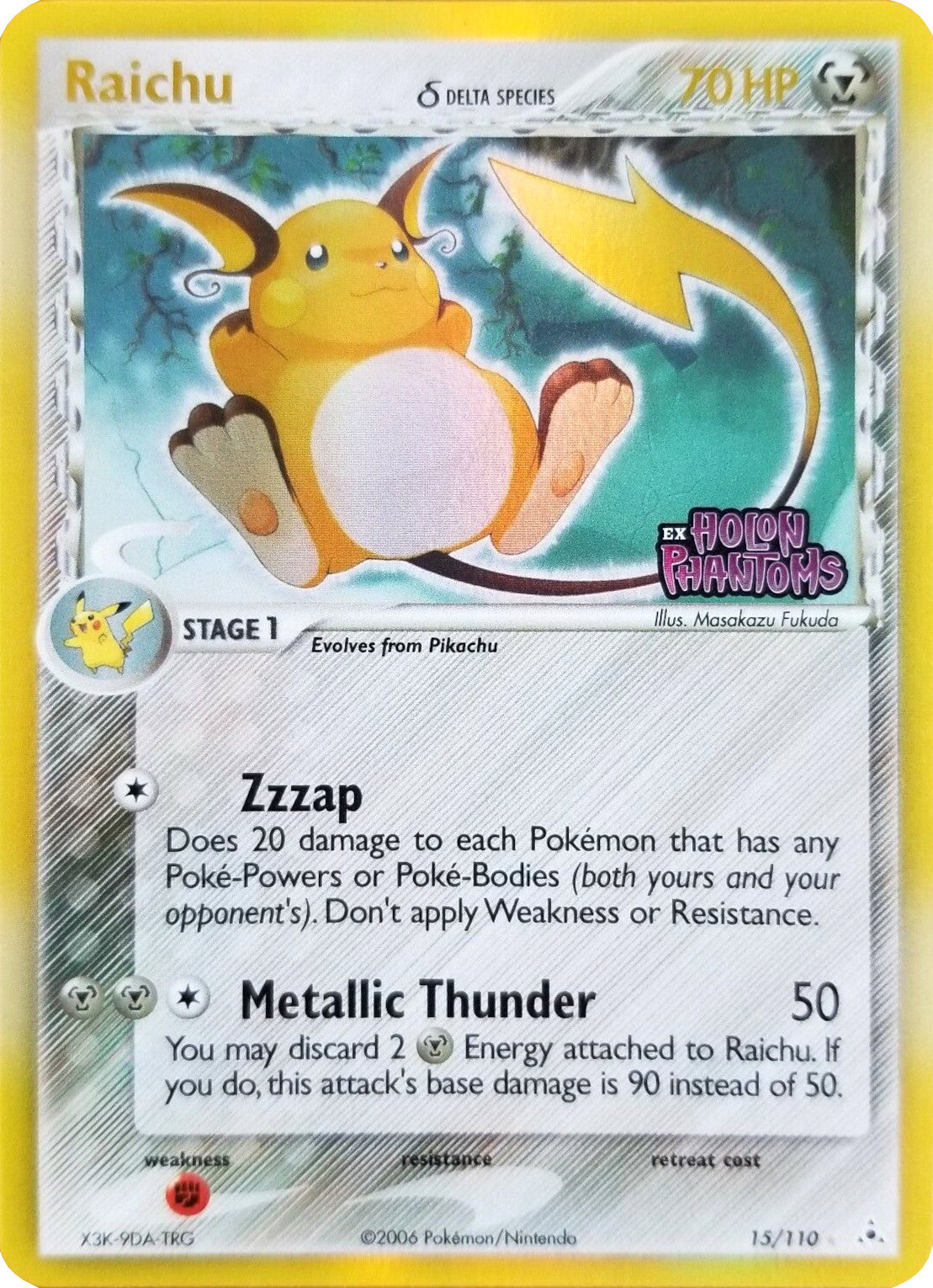 Raichu (15/110) (Delta Species) (Stamped) [EX: Holon Phantoms] | Fandemonia Ltd