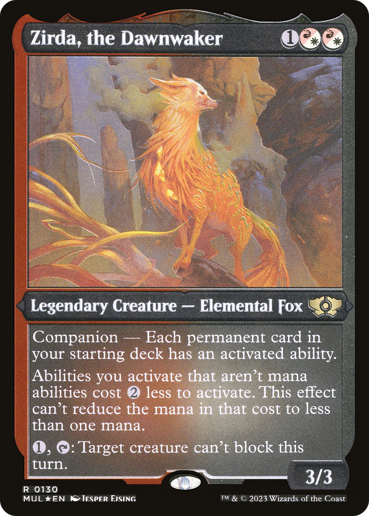 Zirda, the Dawnwaker (Foil Etched) [Multiverse Legends] | Fandemonia Ltd