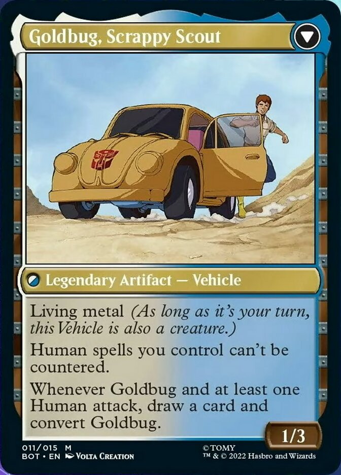 Goldbug, Humanity's Ally // Goldbug, Scrappy Scout [Universes Beyond: Transformers] | Fandemonia Ltd