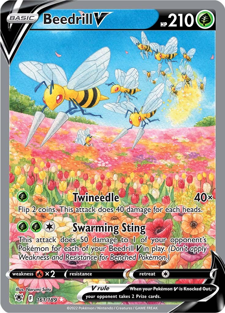 Beedrill V (161/189) [Sword & Shield: Astral Radiance] | Fandemonia Ltd