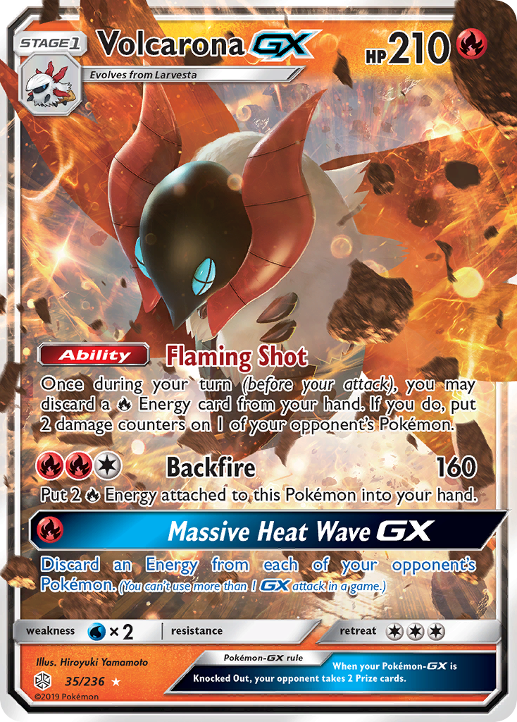 Volcarona GX (35/236) [Sun & Moon: Cosmic Eclipse] | Fandemonia Ltd