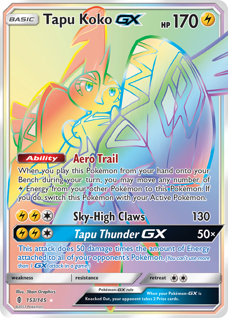 Tapu Koko GX (153/145) [Sun & Moon: Guardians Rising] | Fandemonia Ltd