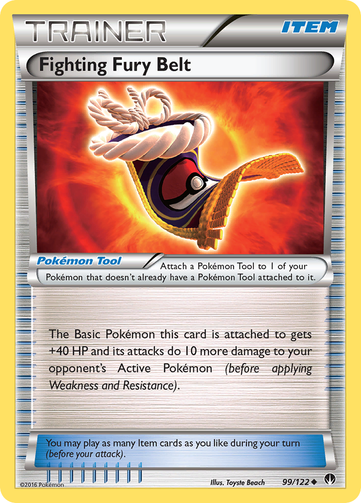 Fighting Fury Belt (99/122) [XY: BREAKpoint] | Fandemonia Ltd